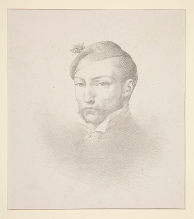 Portret van Gericault door Léon Cogniet
