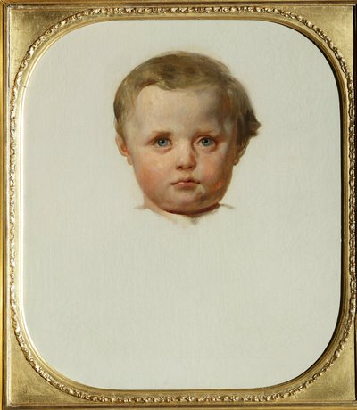 Portret van Philipp la Renotiere von Ferrary (of Filippo of Philippe Ferrari) (1850-1917), zoon van Raffaele de Ferrari en Maria de Brignole-Sale (Brignole Sale), Hertog en Hertogin van Galliera Schilderij door Leon Cogniet (1794-1880) Rond 1853 Galleria P door Léon Cogniet