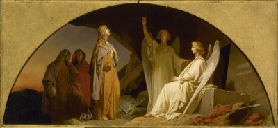 Schets voor de Eglise de la Madeleine: Sainte Madeleine au sépulcre, in 1842 door Léon Cogniet