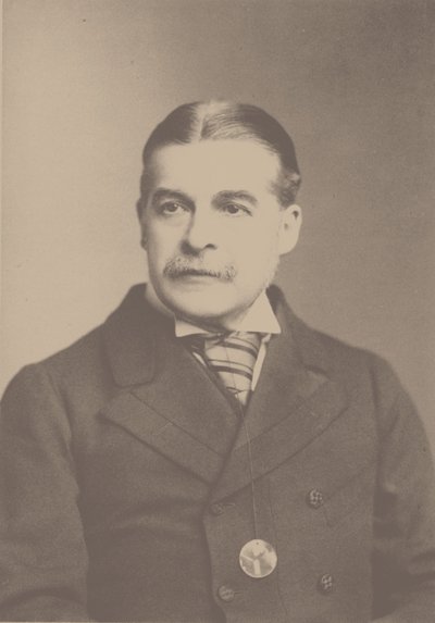 Portret van de Componist Sir Arthur Sullivan 1842-1900, 1880s door London . Photo studio Elliott and