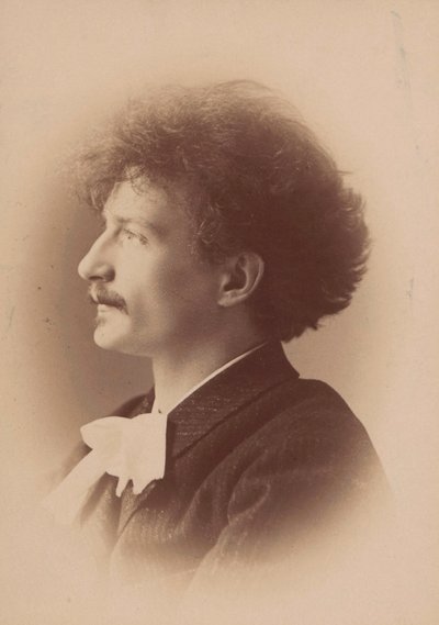 Portret van de componist Ignacy Jan Paderewski 1860-1941, 1890 door London . Photo studio Elliott and