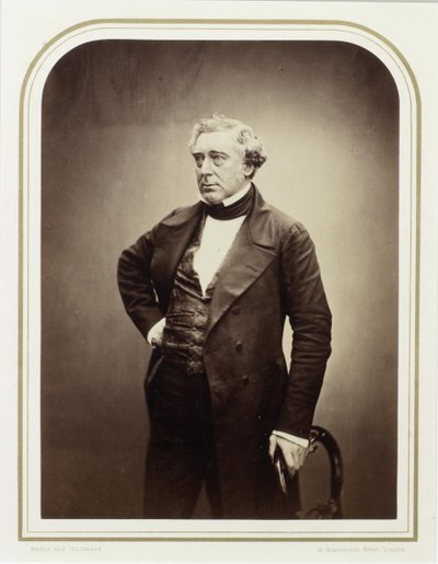 Portret van Robert Stephenson 1803-1859, 1856 door London . Photo studio Maull and