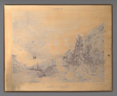 Paysage en Suisse door Léopold Desbrosses