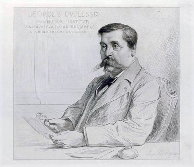 Georges Duplessis door Leopold Flameng