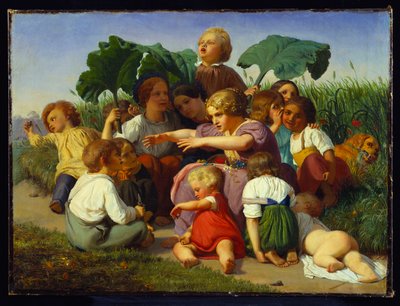 De Verhalenverteller, 1843 door Lorens Frolich