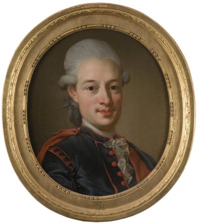 Portret van Gudmund Joeran Adlerbeth door Lorens the Younger Pasch