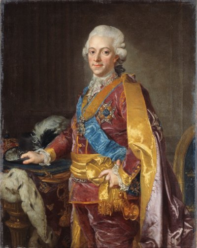 Koning Gustaaf III van Zweden, 1780s door Lorens the Younger Pasch