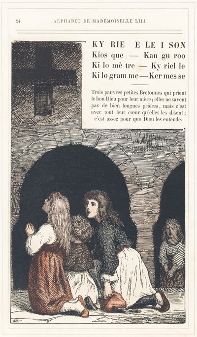 Kyrie Eleison, Kiosk, Kangoeroe, Kilometer, Kyrielle, Kilogram, Kermis, pagina 24 - Alfabet door juffrouw Lili, door L. Froelich en door een vader (Hetzel zelf). Bibliotheek & Magasin d