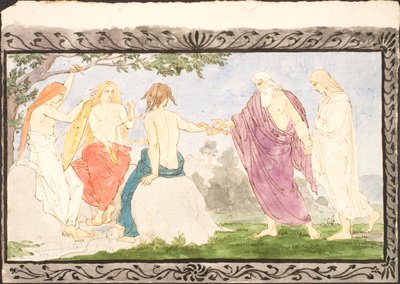 Mythologische scènes en schetsen door Lorenz Frølich