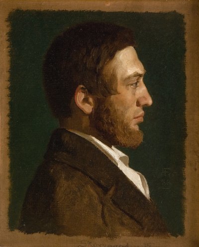 Portret van de schilder P.C. Skovgaard door Lorenz Frølich
