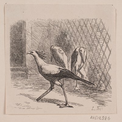 Secretaris in Jardin des Plantes door Lorenz Frølich