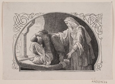 Sheiken en zijn dochter door Valdemar Thisted door Lorenz Frølich