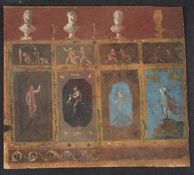 Muurdecoraties voor Valhøj 1838/1839 door Lorenz Frølich
