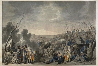 Terugtocht van de Grande Armée uit Moskou in 1812, 1813 door Lorenz Rugendas