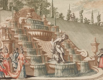 De Waterval van Narcissus, aan de Oostzijde van de Grote Tuin door Lorenz Scherm