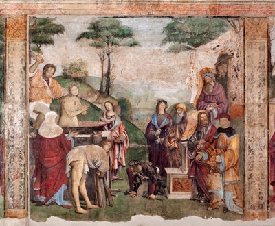 Leven van St. Cecilia: Martelaarschap van de Heilige door Lorenzo Costa
