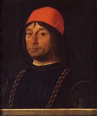 Portret van Giovanni Bentivoglio, c.1492 door Lorenzo Costa