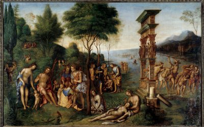 Het rijk van Comus door Lorenzo Costa