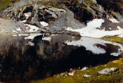 Mucrone Meer, Oropa door Lorenzo Delleani