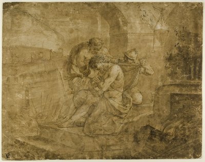 Christus ontdaan van zijn kleren door Lorenzo Garbieri