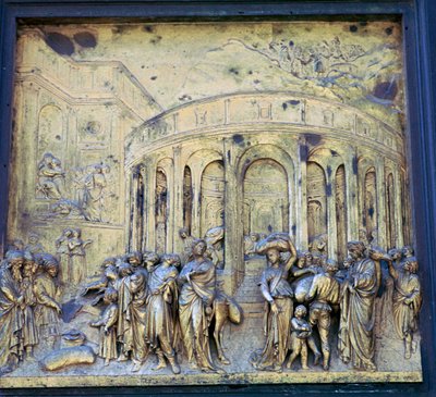 Detail van de Paradijsdeuren door Lorenzo Ghiberti