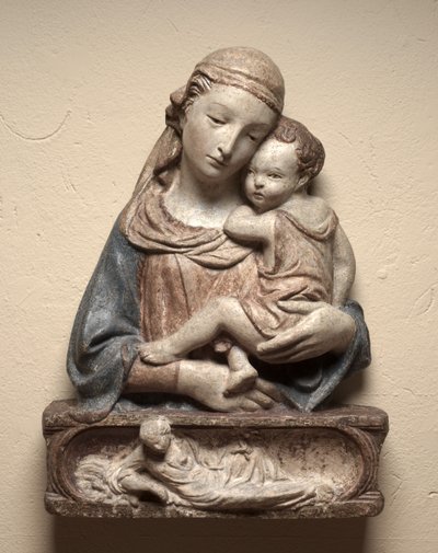 Madonna en kind, c. 1450 door Lorenzo Ghiberti