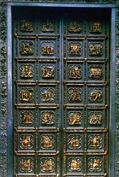 De noorddeuren van de doopkapel van San Giovanni door Lorenzo Ghiberti