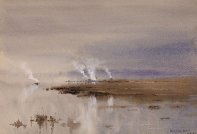 Schets aan de Potomac, 1883 door Lorenzo J. Hatch