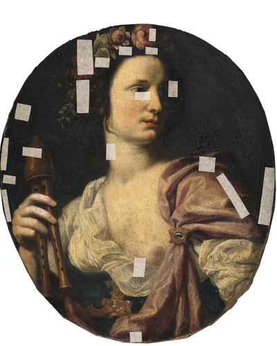 De muze Euterpe door Lorenzo Lippi