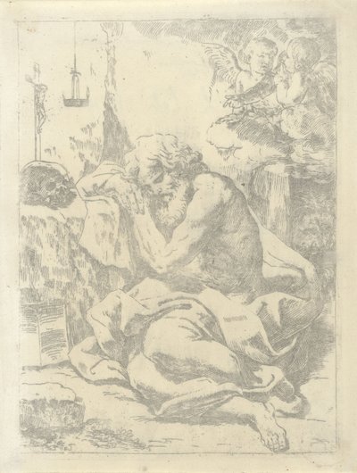De heilige Hieronymus door Lorenzo Loli