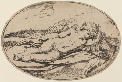 Slapende Cupido door Lorenzo Loli after Guido Reni