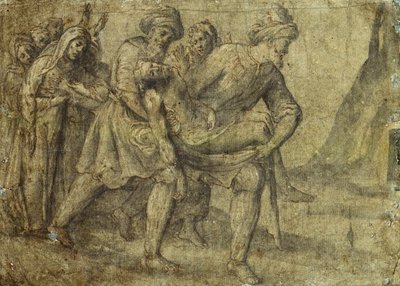 Christus naar het Graf Gedragen door Lorenzo Lotto