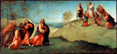 Christus leidt de apostelen naar de berg Tabor, 1512 door Lorenzo Lotto