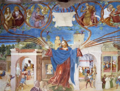 Jezus Christus (detail) door Lorenzo Lotto