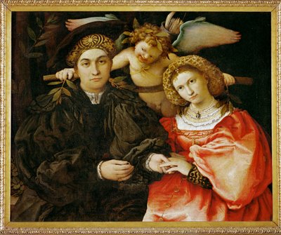 Meester Marsilio en zijn vrouw door Lorenzo Lotto