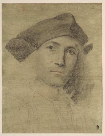 Portret van een jonge man door Lorenzo Lotto