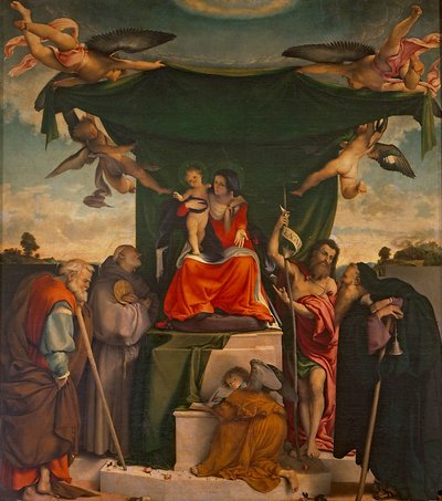 San Bernardino Altaarstuk door Lorenzo Lotto