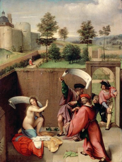 Susanna en de ouderlingen, 1517 door Lorenzo Lotto