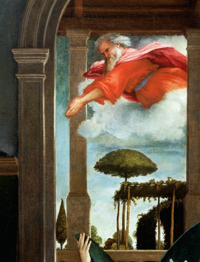 De Eeuwige Vader (detail) door Lorenzo Lotto