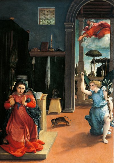 De Annunciatie van Recanati door Lorenzo Lotto