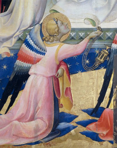Knielende Engel (detail) door Lorenzo Monaco