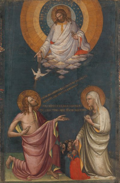 De voorspraak van Christus en de Maagd door Lorenzo Monaco