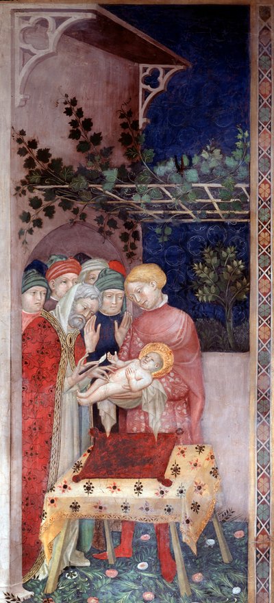 Besnijdenis van Johannes de Doper door Lorenzo Salimbeni