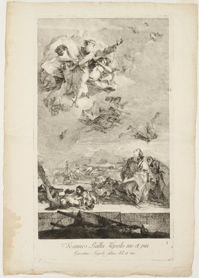 Sint Thecla Bidt voor het Einde van de Pest in de Stad Este door Lorenzo Tiepolo