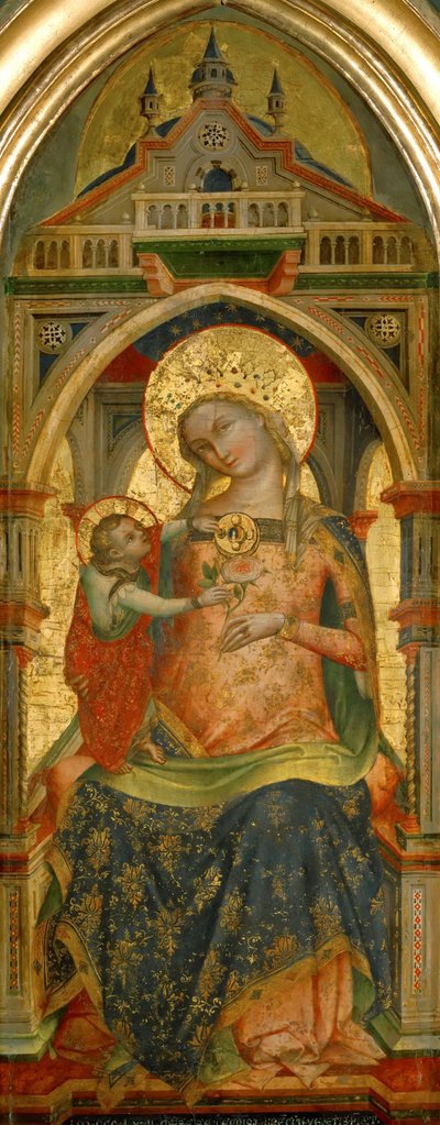 Madonna en Kind, 1372 door Lorenzo Veneziano