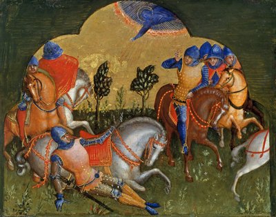 De Bekering van Paulus Predella Paneel, ca. 1370 door Lorenzo Veneziano