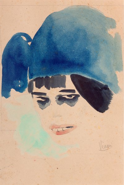 Portret, ca. 1912 door Lorenzo Viani