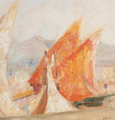 Verdwenen Viareggio (Zeilen), 1942 door Lorenzo Viani