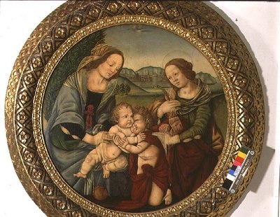 Madonna en Kind door Lorenzo di Credi