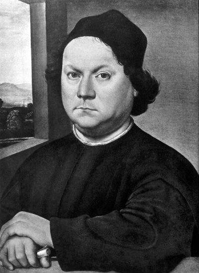 Portret van Andrea del Verrocchio door Lorenzo di Credi (ca. 1485, Uffizi, Florence) door Lorenzo di Credi